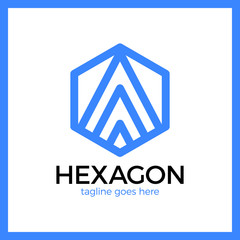 Hexa Letter A Logo