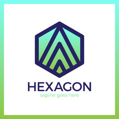 Hexa Letter A Logo