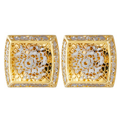 gold earrings fashion stylish elegant