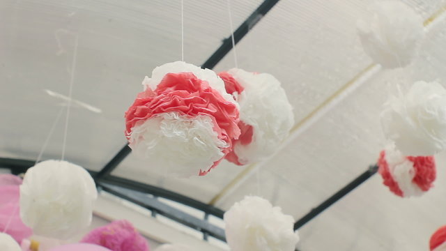 Wind blowing pompon