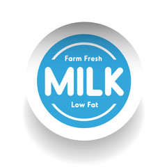 Farm fresh Milk - Low fat label