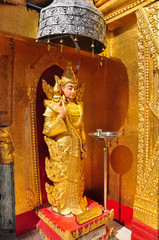 Beautiful detail of  Kyaik Hwaw Wun Pagoda, Thanlyin,Myanmar.