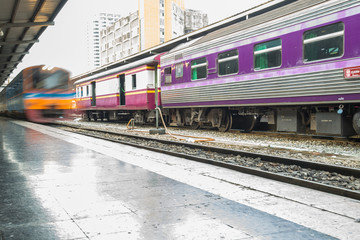 Fototapeta premium rozmycie ruchu pociągu