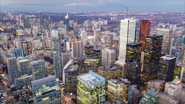 4k Timelapse Of Toronto From The CN Tower
