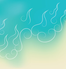 Naklejka premium Design background beach
