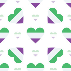 Sierra Leone flag heart seamless pattern. Patriotic Sierra Leone