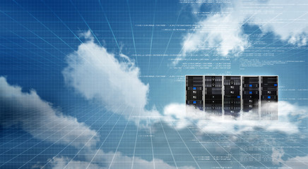 Internet Cloud server cabinet - 102643738