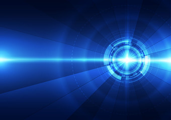 Abstract futuristic digital technology background. Illustration Vector