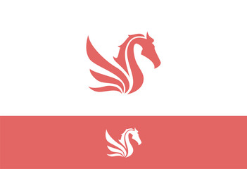 Obraz premium Pegasus Logo Vector