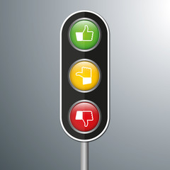 Feedback Ampel Infografik