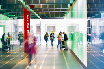 People blur background 