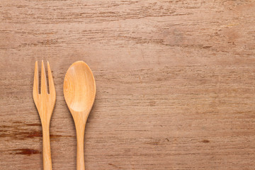 wooden spoon and fork