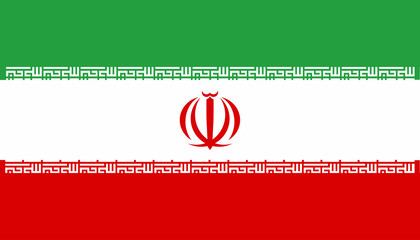 Fototapeta premium Iranian National Flag