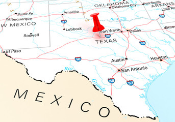 Naklejka premium Texas Map