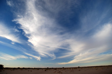 Cloudy Desert Sky