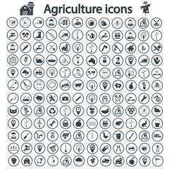 agriculture icon set - 102648527