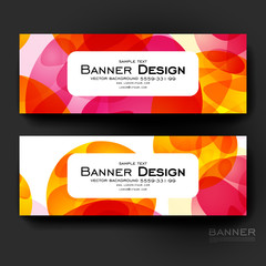 Naklejka premium Beautiful banner vector template with abstract background