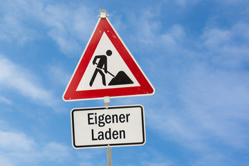 Schild 77 - Eigener Laden
