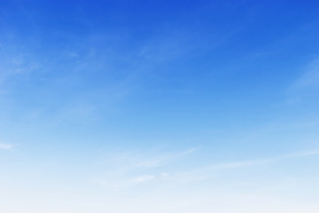 Fantastic soft white clouds against blue sky background, soft fo