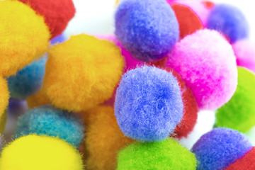 Fototapeta na wymiar Colorful cotton wool