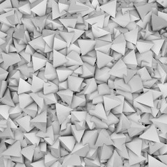 An abstract texture made of gray pyramids