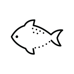fish icon line icon
