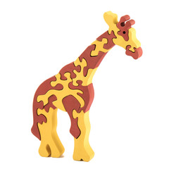 wooden giraffe toy
