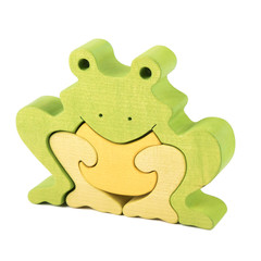 frog wooden toy