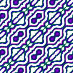 Vibrant kaleidoscopic optimistic floral decorative oriental fractal seamless pattern