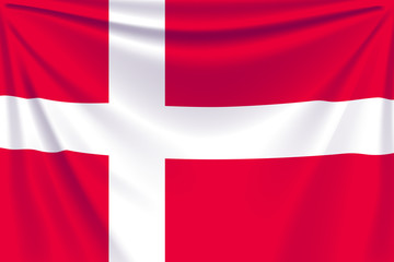 Fototapeta premium back flag denmark