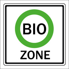 Schild Bio Zone