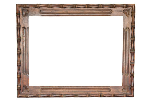 classic brown wooden frame