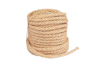 Manila rope coil