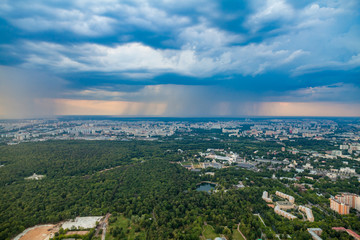 Birdseye view of Moscow