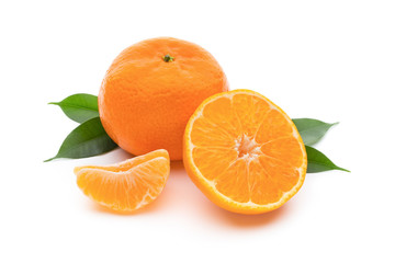 Orange on the isolated white background.