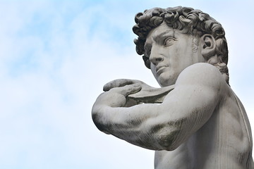 The most famous statue of Florence, David of Michelangelo, Italy. - 102660164