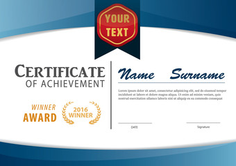 certificate template,diploma layout,A4 size ,vector