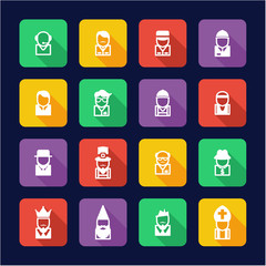 Avatar Icons Set 4 Flat Design 