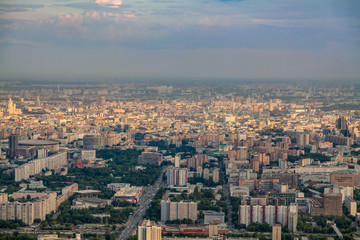 Birdseye view of Moscow
