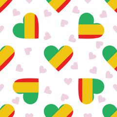 Republic of the Congo independence day seamless pattern. Patriot