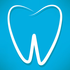 tooth logo. vector illustration. 