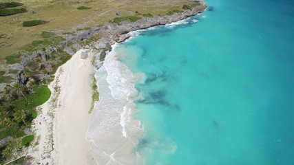 Caribbean Beach Aerial View