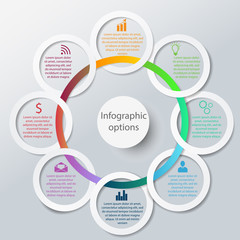 Abstract infographic circles