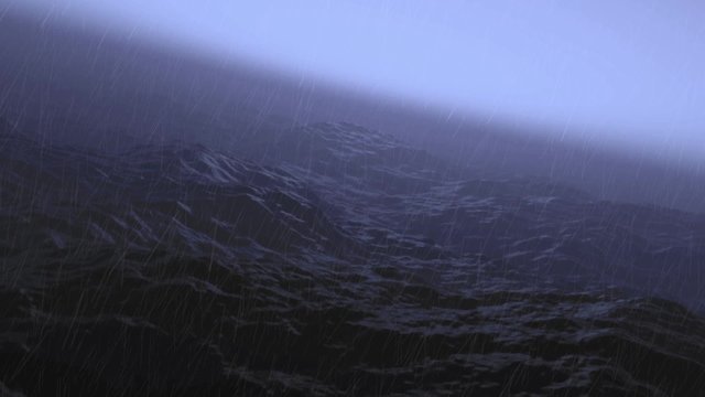 Tempest with camera floating on the ocean
