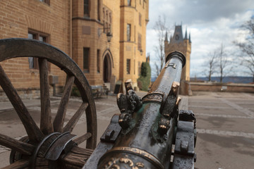 Cannon inside the Hohenzollern castle, Germany © Marco Rimola
