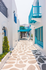 Beautiful architecture with santorini and greece style