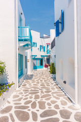 Fototapeta na wymiar Beautiful architecture with santorini and greece style