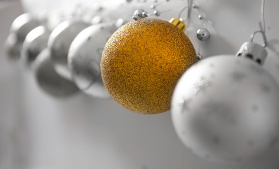 colorful christmass balls