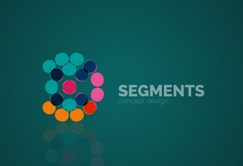 Vector outline minimal abstract geometric logo