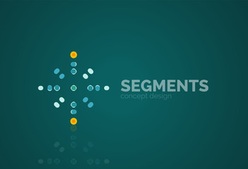 Vector outline minimal abstract geometric logo